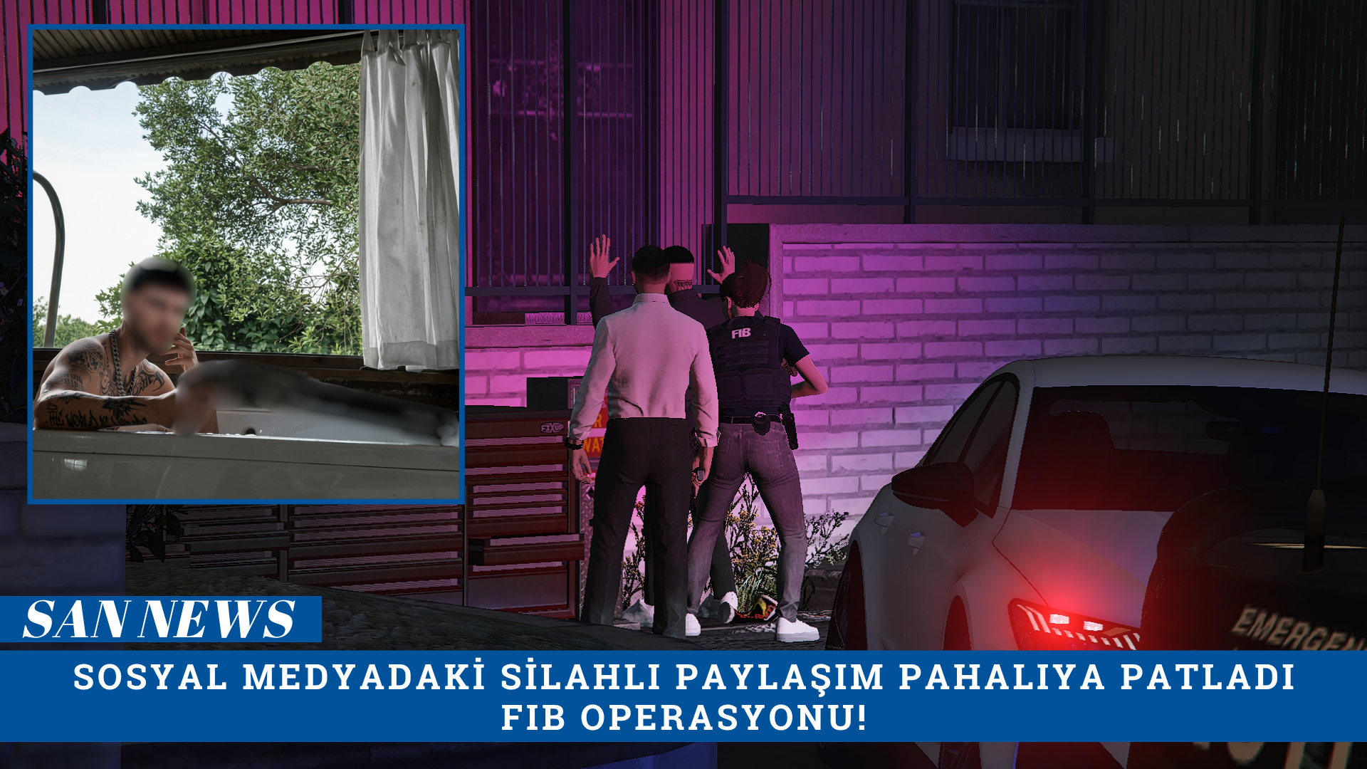 [San News] Sosyal Medyadaki Silahlı Paylaşım Pahalıya Patladı: FIB Operasyonu!