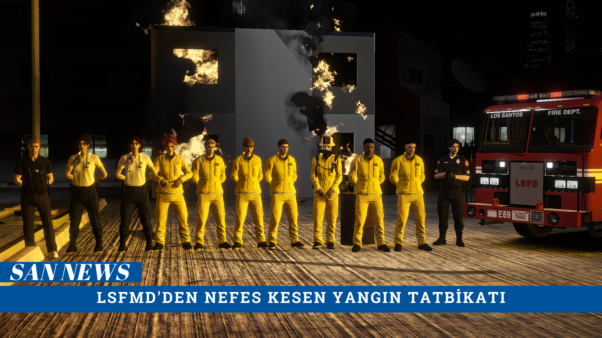 [San News] LSFMD’DEN NEFES KESEN YANGIN TATBİKATI!