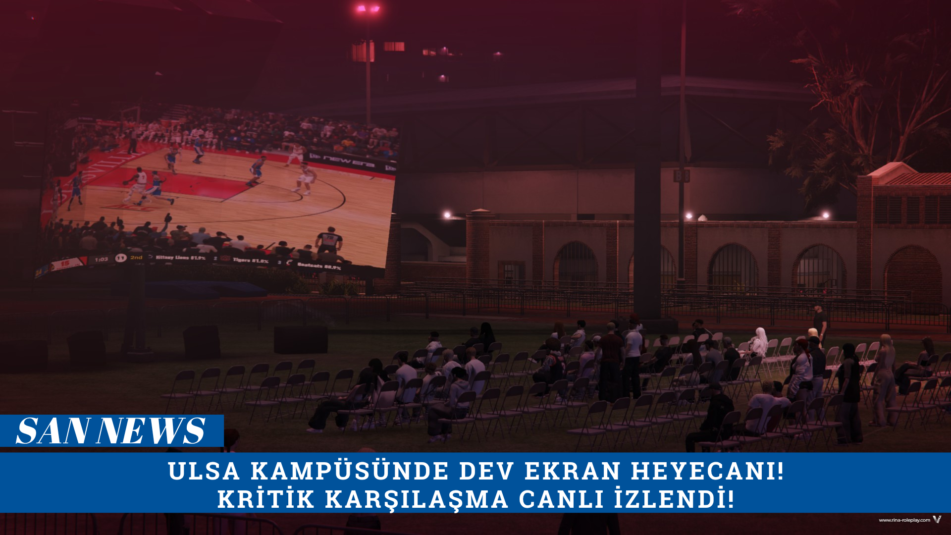 [San News] ULSA KAMPÜSÜNDE DEV EKRAN HEYECANI: KRİTİK KARŞILAŞMA CANLI İZLENDİ!