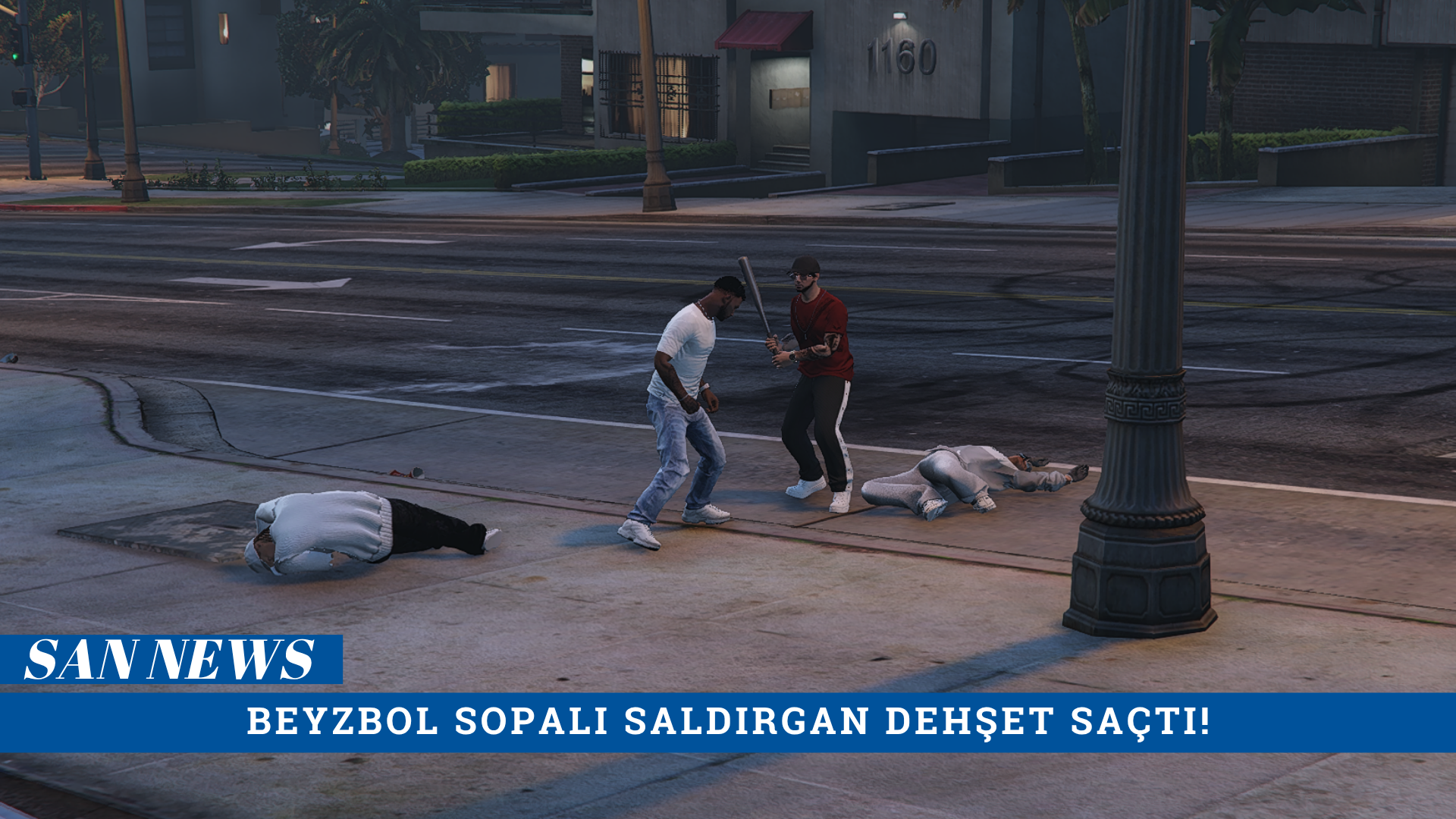 [San News] BEYZBOL SOPALI SALDIRGAN DEHŞET SAÇTI!