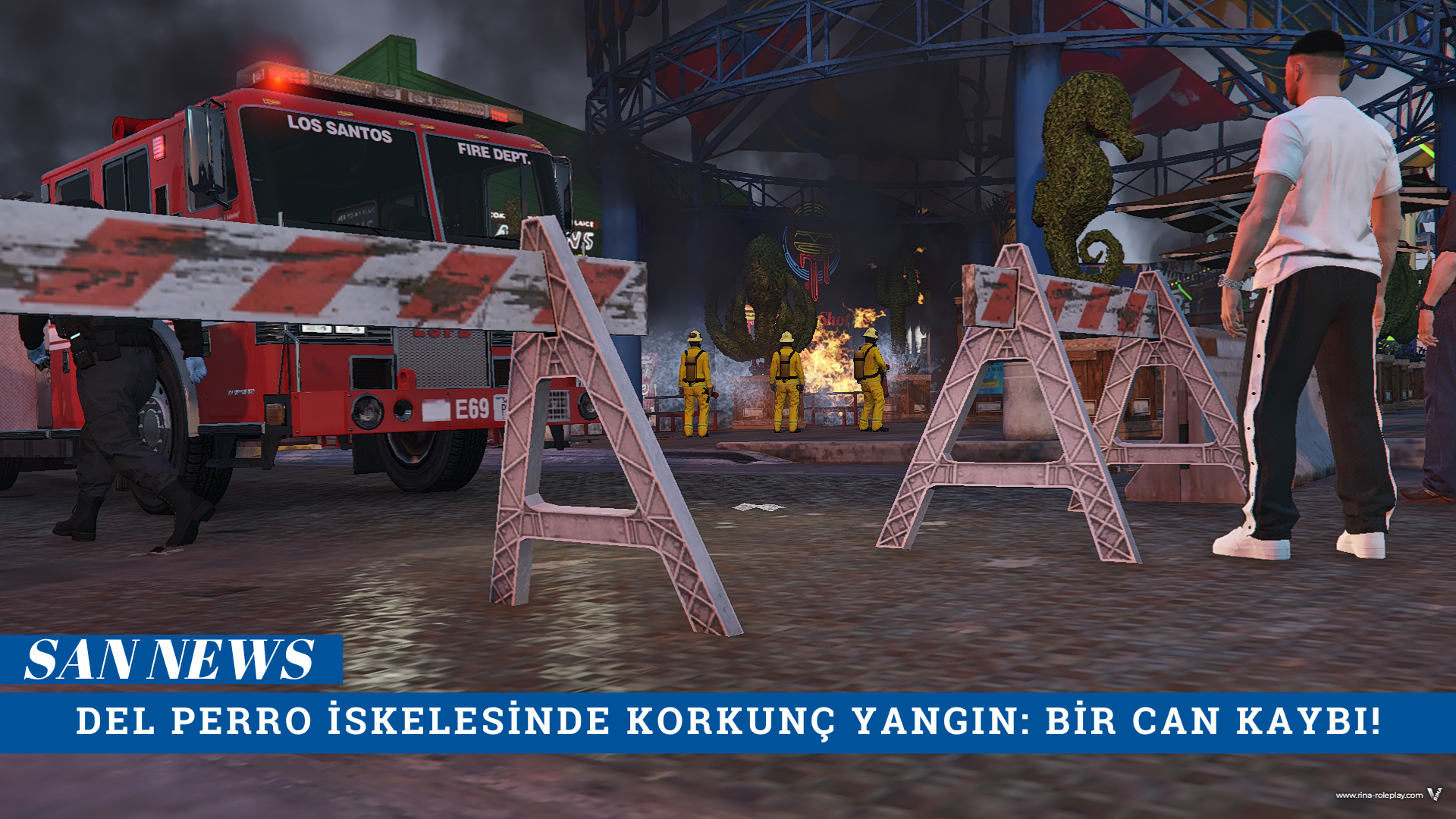 [San News] DEL PERRO İSKELESİNDE KORKUNÇ YANGIN: BİR CAN KAYBI!