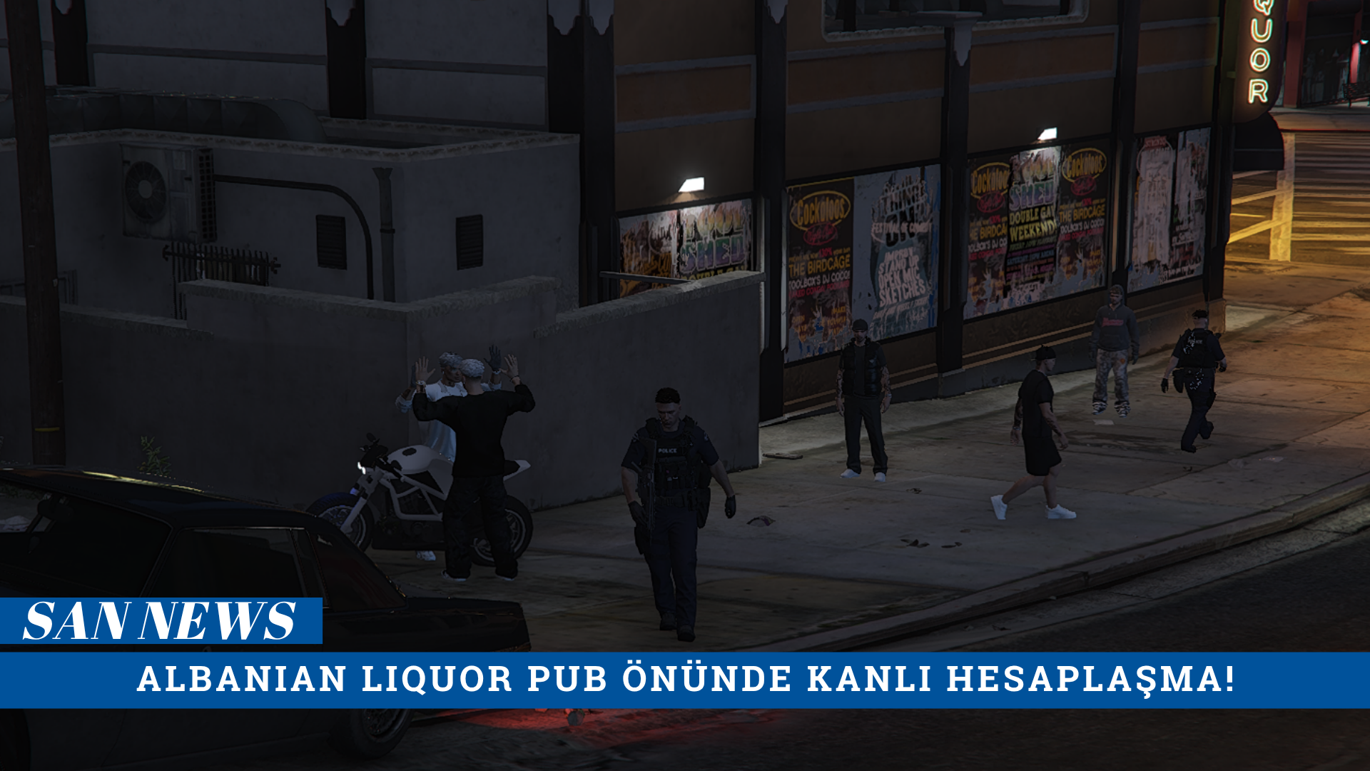 [San News] ALBANIAN LIQUOR PUB ÖNÜNDE KANLI HESAPLAŞMA!