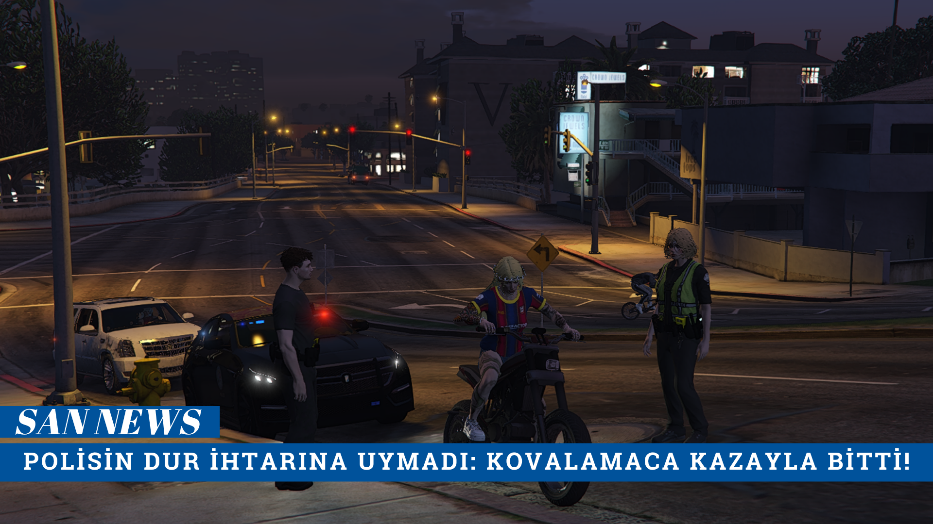 [San News] POLİSİN DUR İHTARINA UYMADI: KOVALAMACA KAZAYLA BİTTİ!