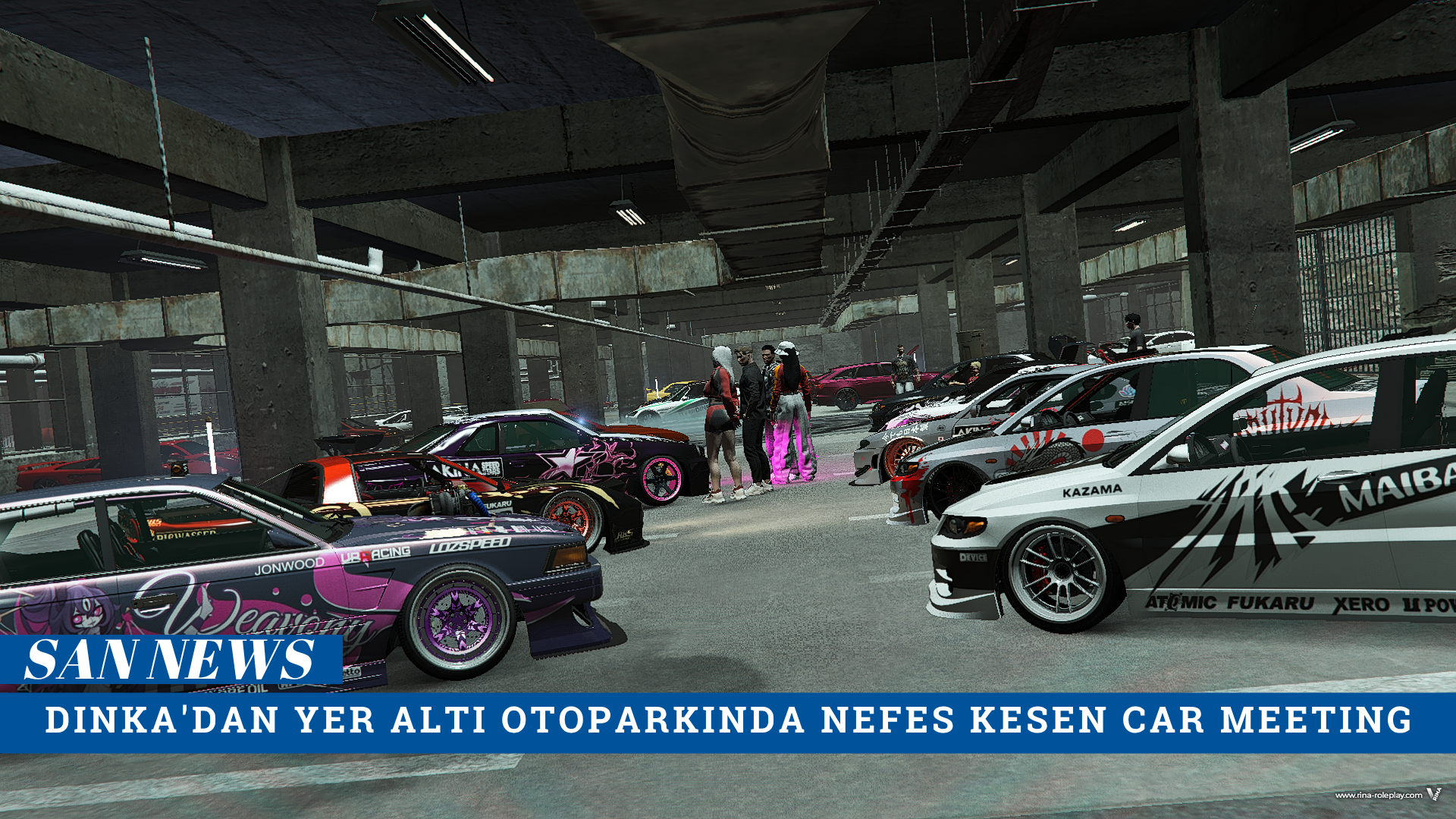 [San News] DINKA’DAN YER ALTI OTOPARKINDA NEFES KESEN CAR MEETING