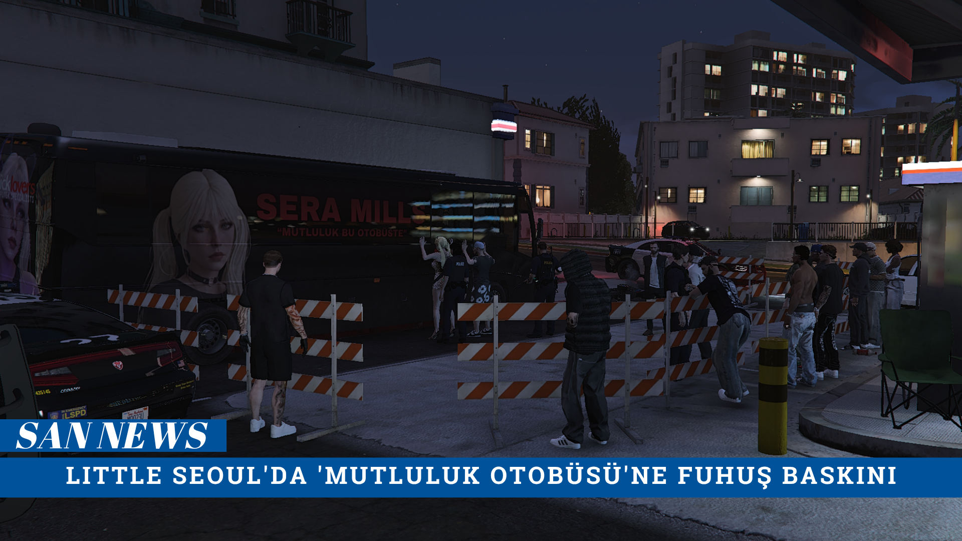 [SAN NEWS] LITTLE SEOULDA MUTLULUK OTOBÜSÜNE FUHUŞ BASKINI
